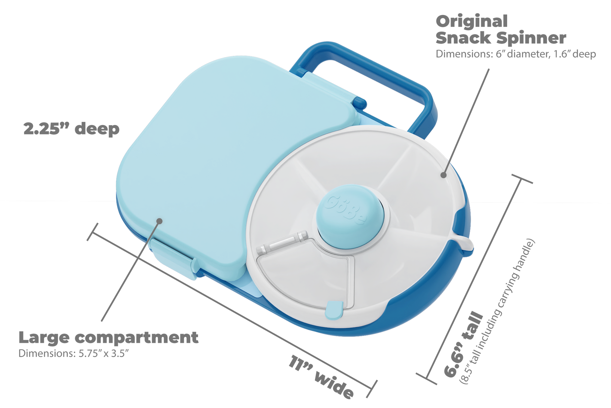 Gobe Kids Lunchbox with Snack Spinner – The Natural Baby Company